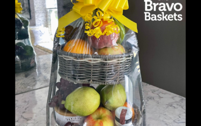 Fruit Tower Condolence Basket